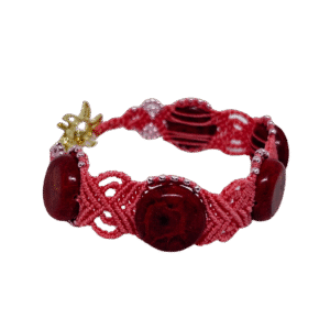 Oranz käevõru, mikromakramee käsitööehted